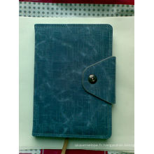 Cahier excitatif en cuir spirale personnalisé